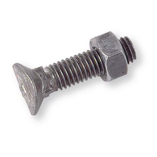 Tornillos de cabeza avellanada ovalada, acero 8.8, M12 x 60 mm